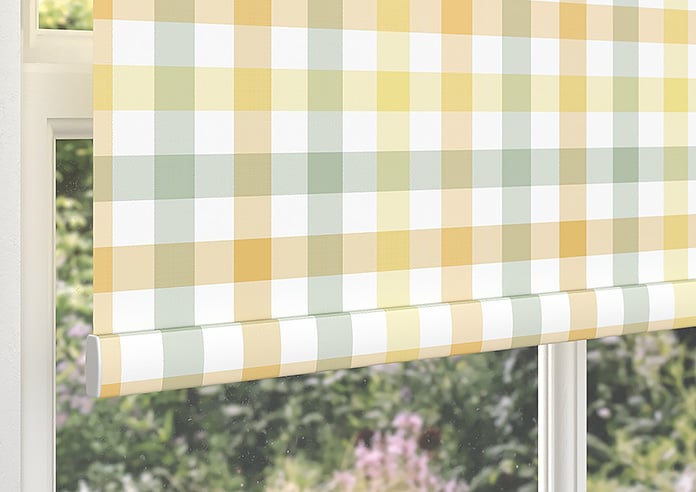 Laura Ashley Cove Check, Ochre - Roller Blind - Image 4